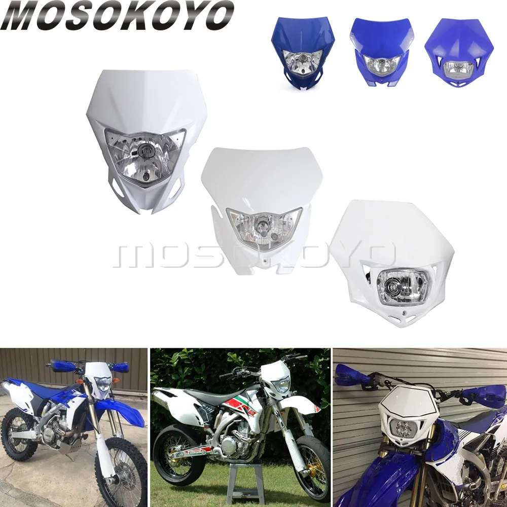 Передняя фара для мотокросса маска YAMAHA YZ YZF WR WRF TTR 125 250 400 450 426 YZ250F WR450F WR250X 12 В/35 Вт| |