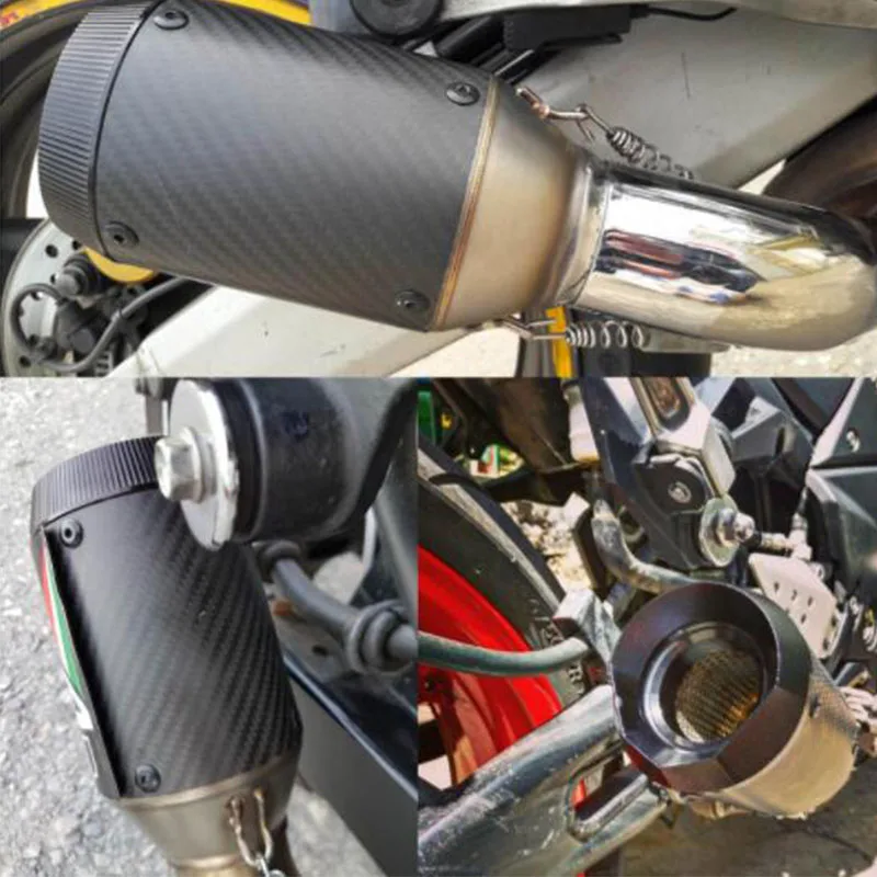 

For YAMAHA MT-01 MT-03 MT-07 MT-09 MT09 TRACER MT-10 MT-25 FZ1 FZ6 FZ8 XJ6 Motorcycle Exhaust 51mm Pipe carbon fiber exhaust