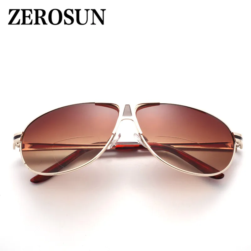 Zerosun очки для чтения Мужские Женские бифокальные диоптрийные солнцезащитные