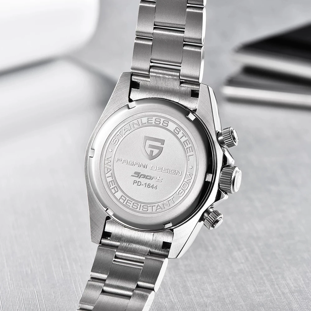 

PAGANI DESIGN Mens Watches Top Brand Luxury Watch Men Stainless Steel Waterproof Clock Military Sport Watch Men Reloj Hombres