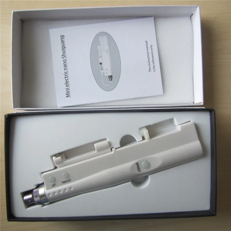 Hydra Injector Water Mesotherapy Derma Pen With 12 Pin Needles and Tube 2 in 1 Meso Smart Pen Facial Gun Device