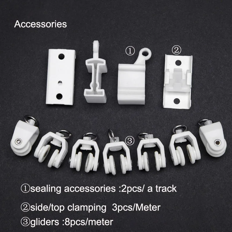 Гибкий потолочный светильник 3/5/8 м рельсовая дорожка прямое скользящее окно