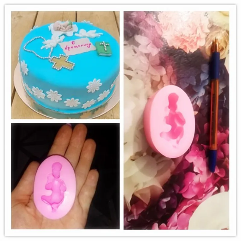 3D милые детские Форма силиконовые формы шоколадное печенье мыло формочка для