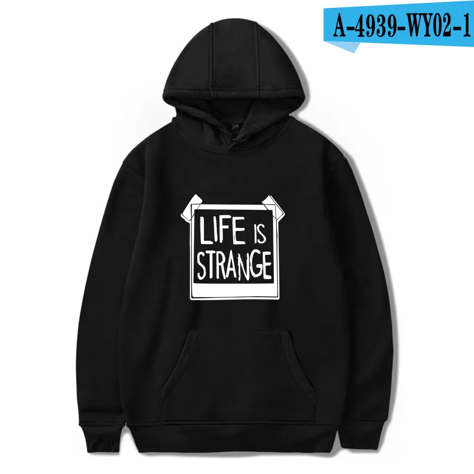 Life is странные худи мужские/женские толстовки повседневные толстовки хлопок осень/весна жизнь странная Толстовка Толстовки - Цвет: black