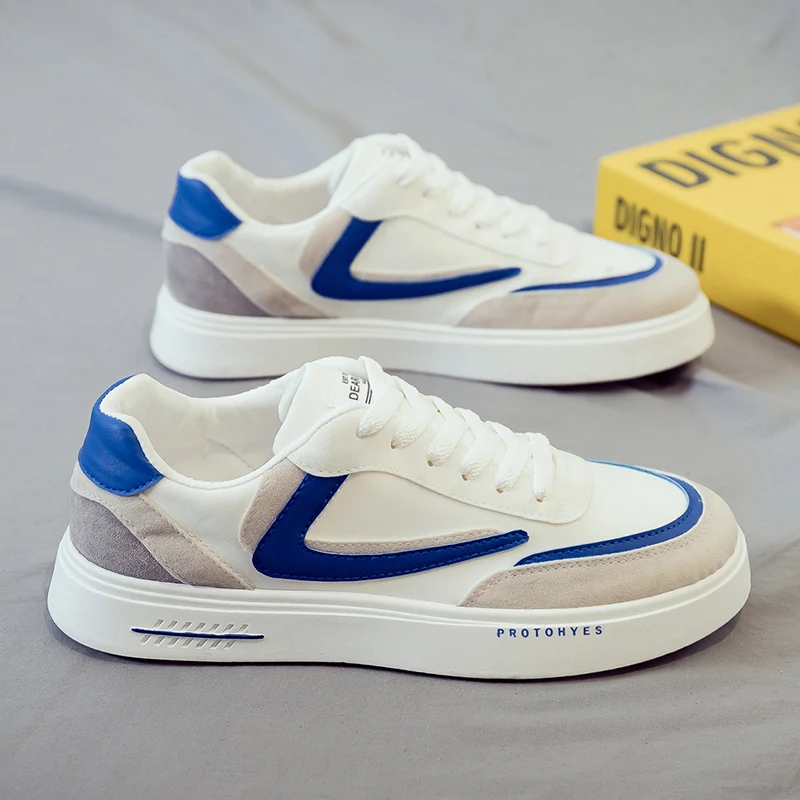 

2021 Fashion Sneakers for Men Classic Solid Lace-up High Style Spring Autumn Vulcanized Flat with Camouflage Casual Shoes Men