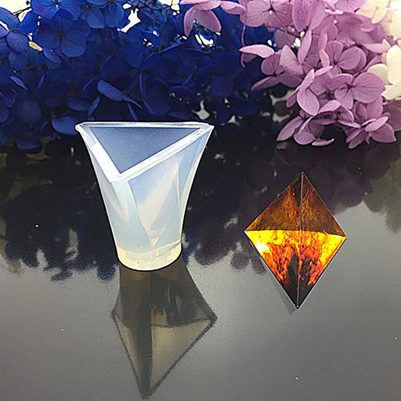 Форма из эпоксидной смолы Геометрическая пирамида сделай сам ремесло для УФ