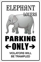 funny sarcastic metal tin sign man cave bar decor 12 x 8 inches elephant lovers parking only ns 056 man cave chic wall decor r