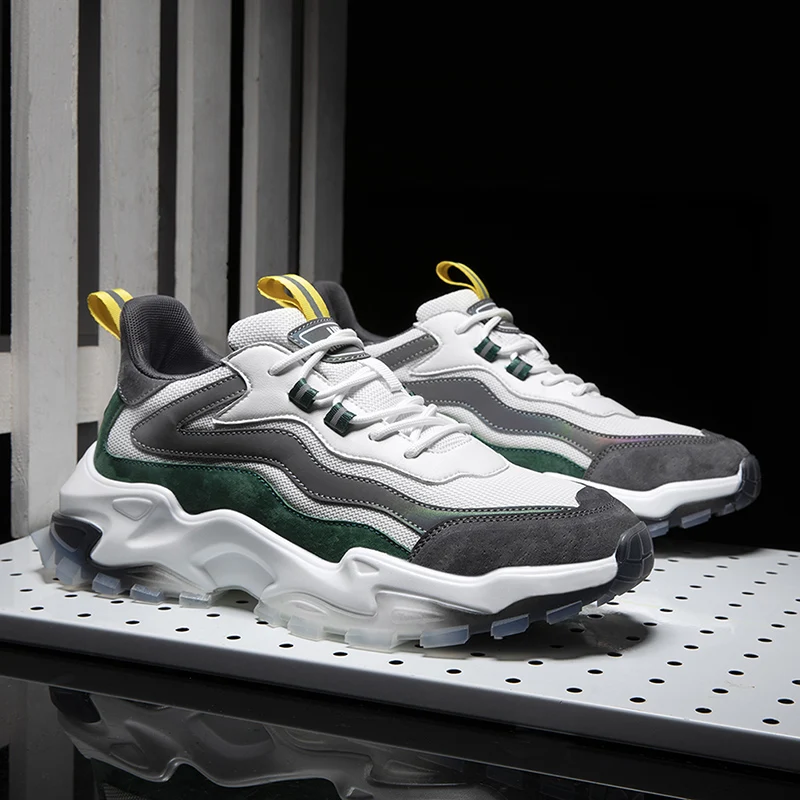 

Thick-soled sneakers men's wear-resistant vulcanized shoes boy running shoes men's sneakers men tennis superstar mens shoes