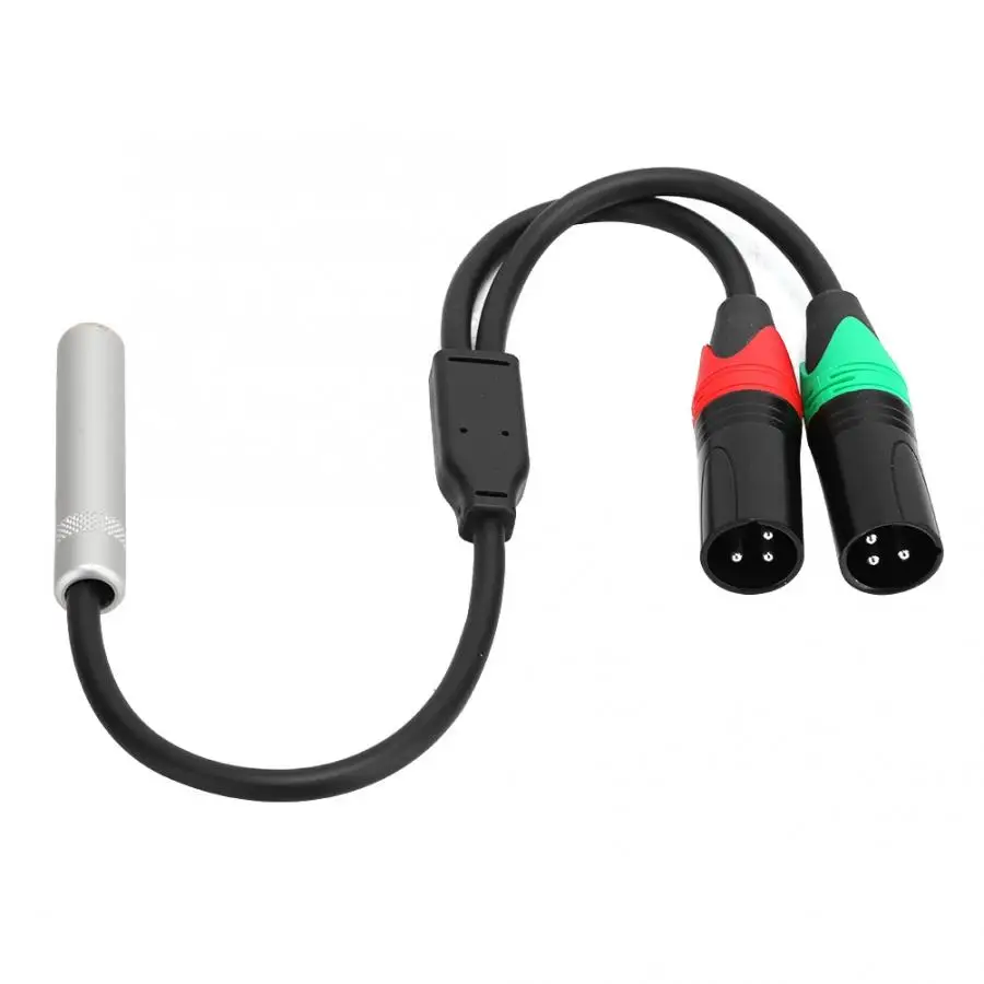 0 3 м 24AWG двойной экран из чистой меди 6 35 гнездо к двойному XLR Штекерный аудио