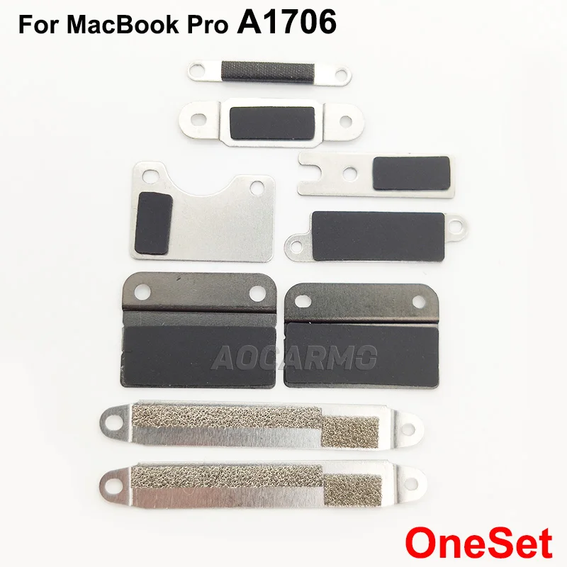 aocarmo for macbook a1706 a1707 metal sheets bracket plate flex cable holder cover fixed buckle full set crimping line parts free global shipping
