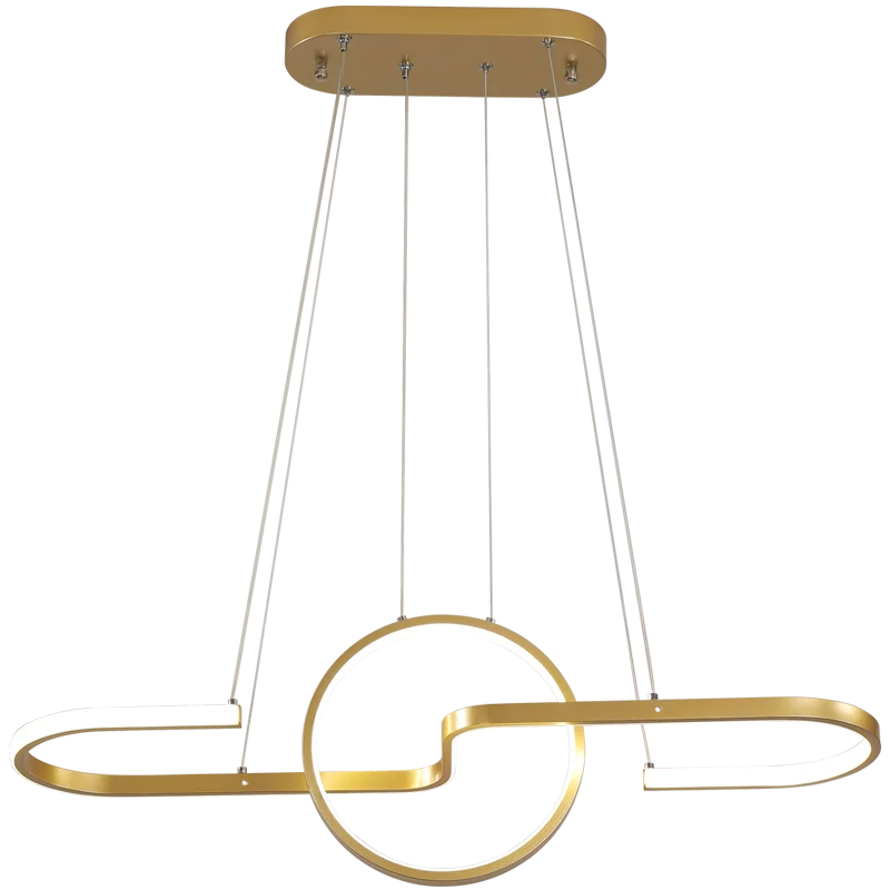 Потолочная люстра для гостиной столовой золотой и черный цвета|Люстры| |