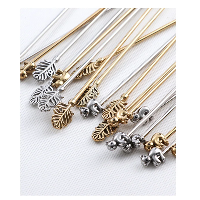 

5pcs Gold Stainless Steel Coffee Spoon set Long Handle Ice Cream Dessert Stir Spoons Sliver Fruit Fork Creative Bar Utensils