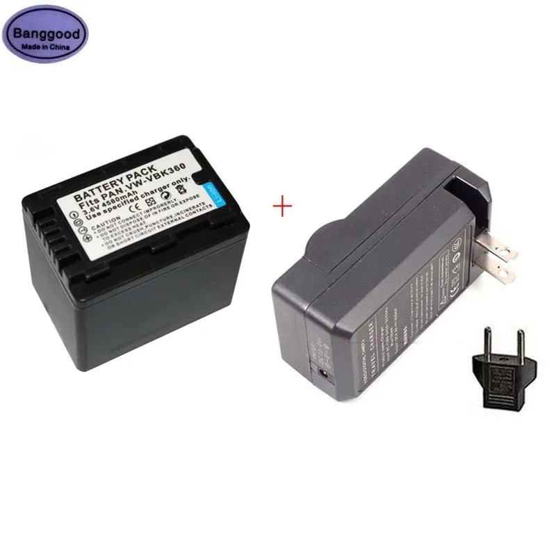 3 6 V 4580 мА/ч VW VBK360 VWVBK360 Камера Батарея + AC Зарядное устройство для цифрового