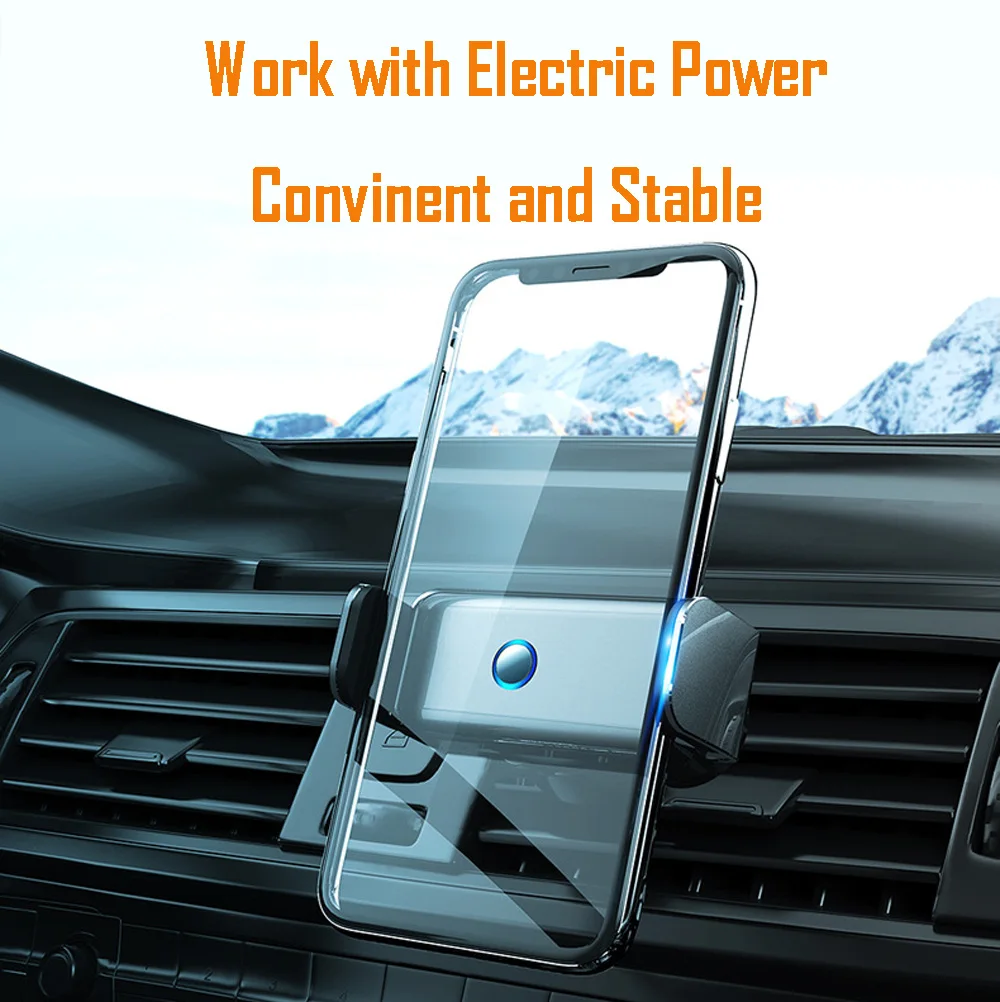 

So Easy to Navigation-360 Degree Electric Car Phone Holder for Car Dashboard Auto Windows and Air Vent Universal Cell Holder