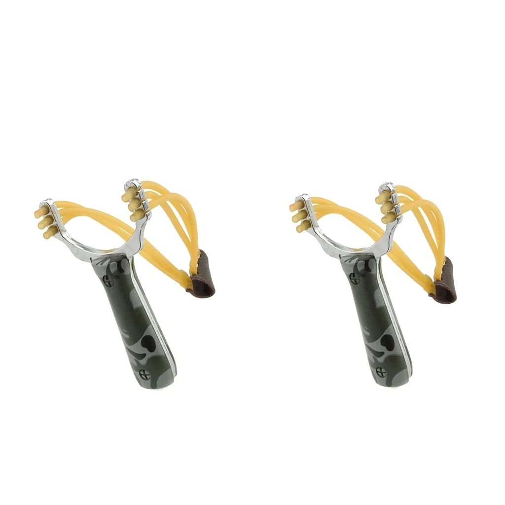 2pc Outdoor Slingshot Wooden Handle High Velocity Game Playing Tools Camo | Спорт и развлечения