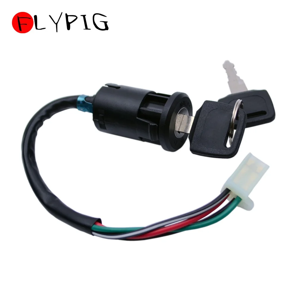 Мотоцикл 4 провода Замок зажигания ключ переключатель вилка для Kawasaki Ninja ZX6 R ZX7 RR