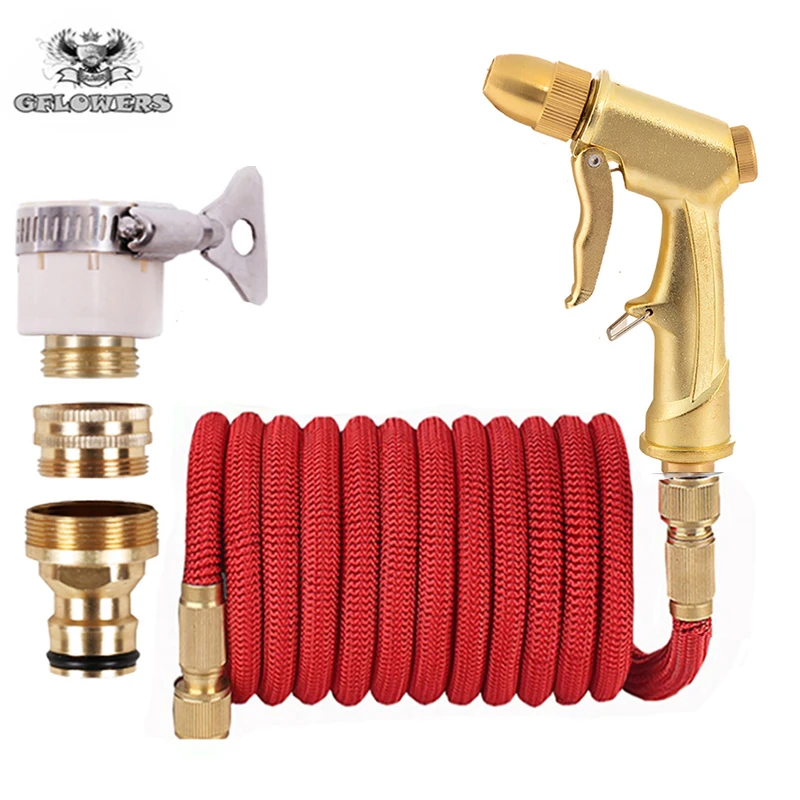 Прямая поставка Легкий Садовый шланг для полива износостойкий Телескопический