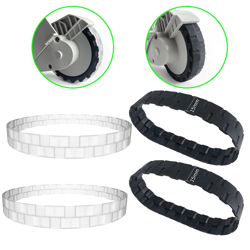 Комплект из 2 шт. нескользящий робот-шин для Roborock S50 S55 S51 S6 S4 S5 Max детали в сборе