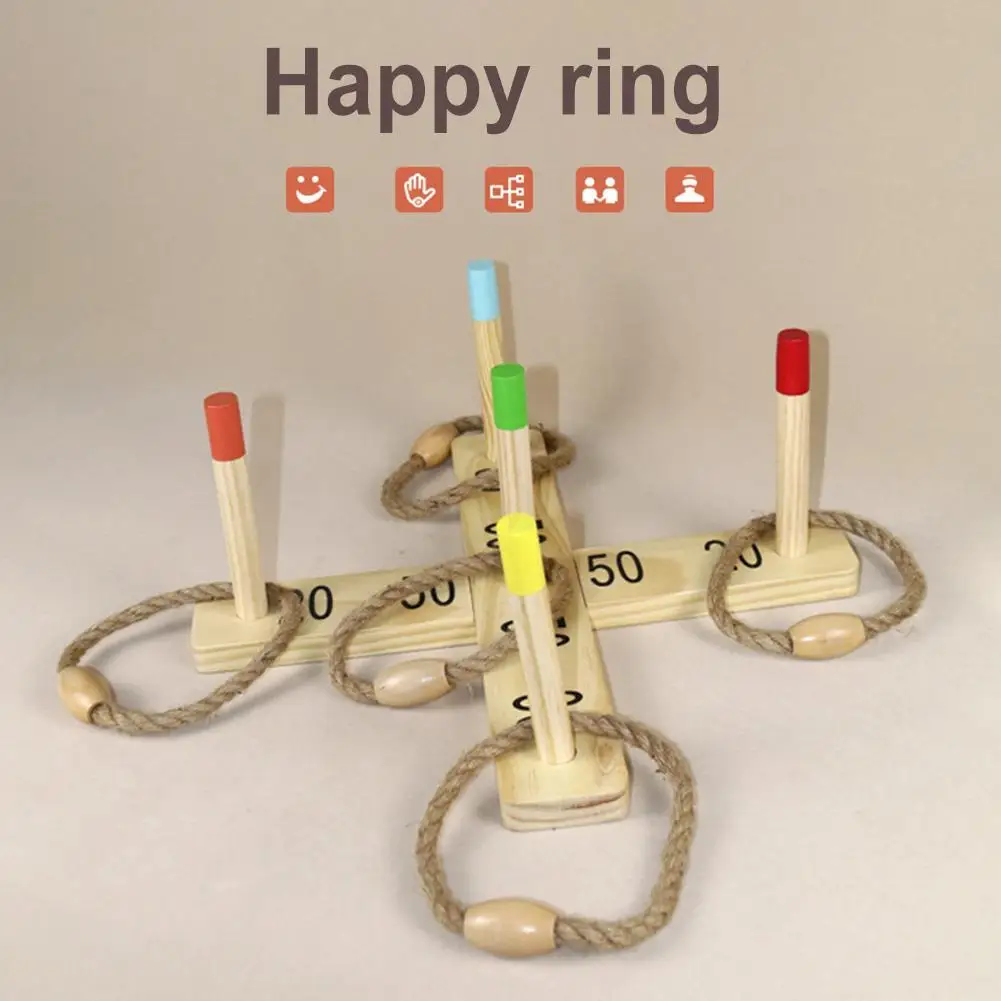 

Educational Toy Building Block Ring Toss Game for Kids Indoor Outdoor Activities