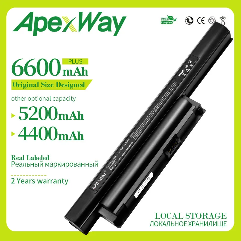 6 ячеек ноутбук Батарея для Sony VAIO BPS22 VGP BPS22A BPL22 BPS22/VPC EB3 VPC EB33 E1Z1E EC2|Аккумуляторы ноутбуков| |