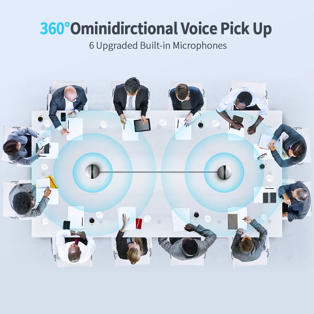 구매 6mic 무선 데이지 체인 회의 마이크