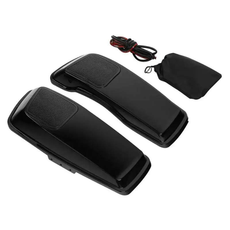 

Motorcycle Saddlebag Lids 6" X9" Speaker Cutouts W/ Grill For Harley Touring Road King Electra Street Glide FLHT FLHRC 2014-2021