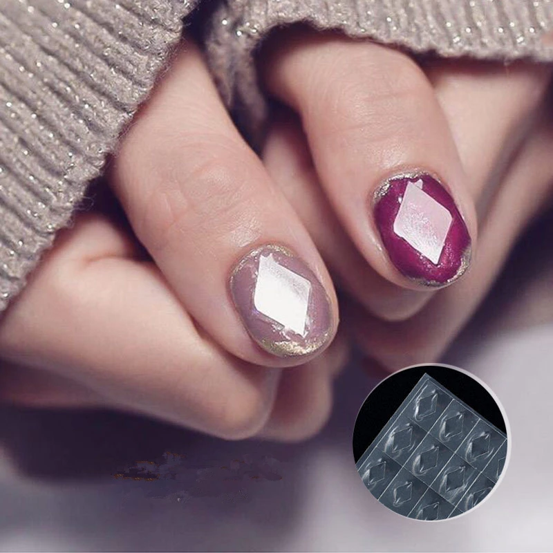 1 лист трафарет для ногтей с драгоценными камнями направляющие форма маникюра
