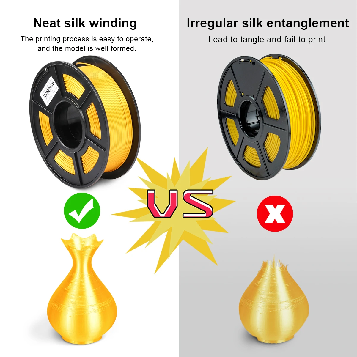 PLA шелковые нити LIGHTGOLD шелк 1 кг 2 фунтов 75 мм за рулон 3D-принтеры DIY для 3D печати