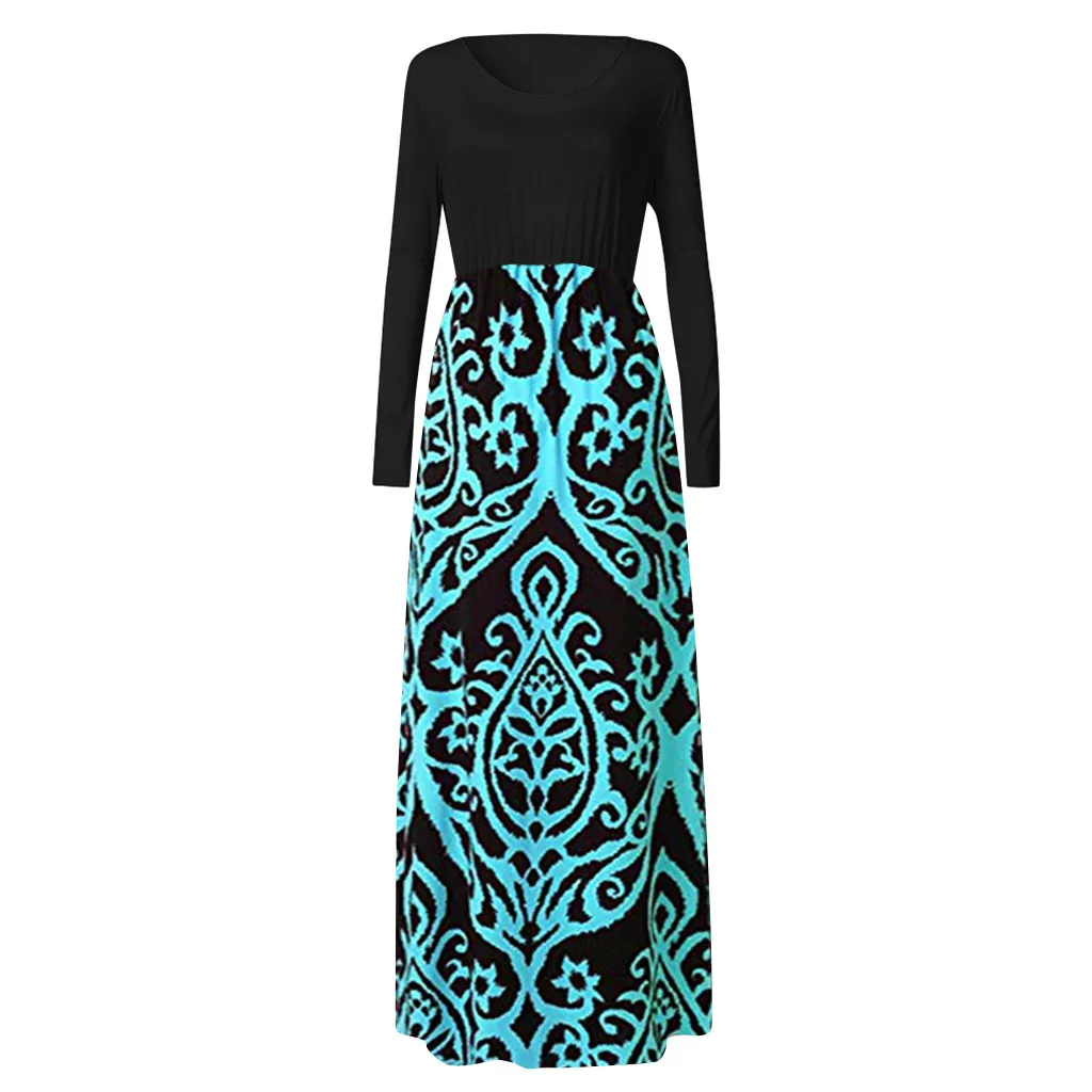 Женское винтажное платье-туника с принтом пляжный сарафан большого размера