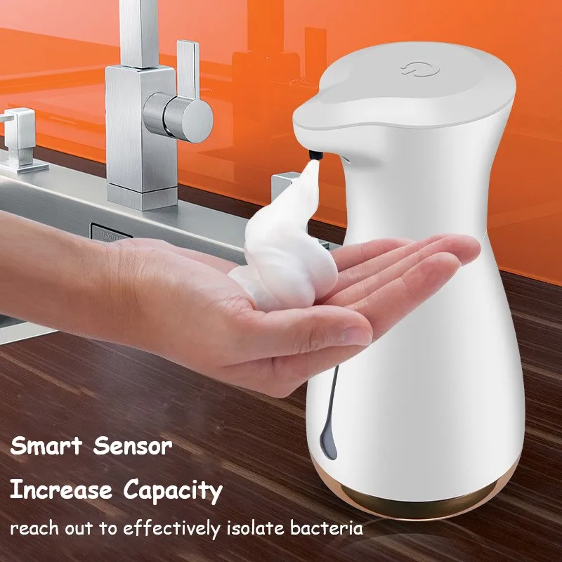 

Automatic Foam Soap Dispensers Bathroom Smart Washing Hand Machine With USB Charging White High Quality Waterproof