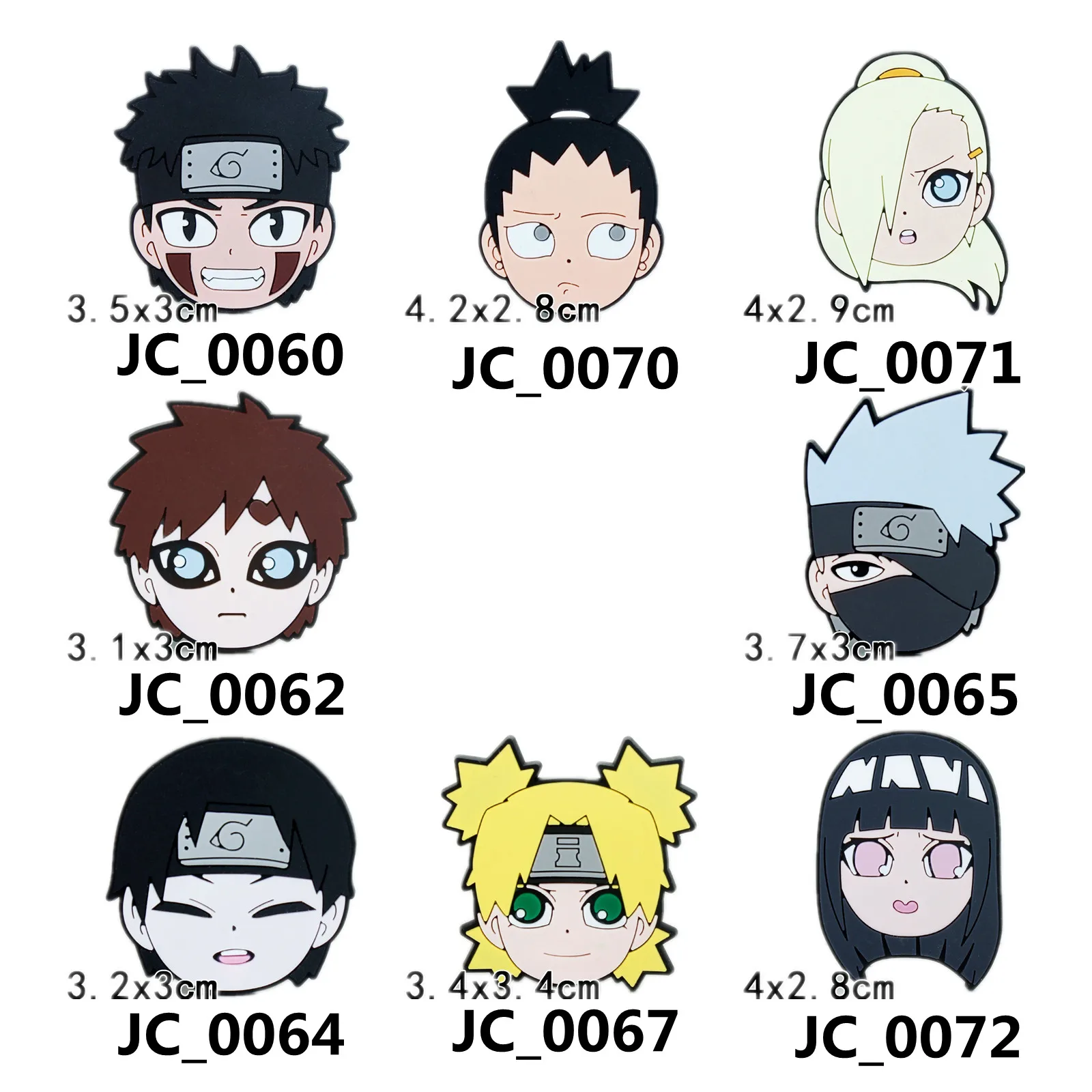 Crocs Подвески Narutos Anime Мультяшные искусственные украшения искусственная кожа из