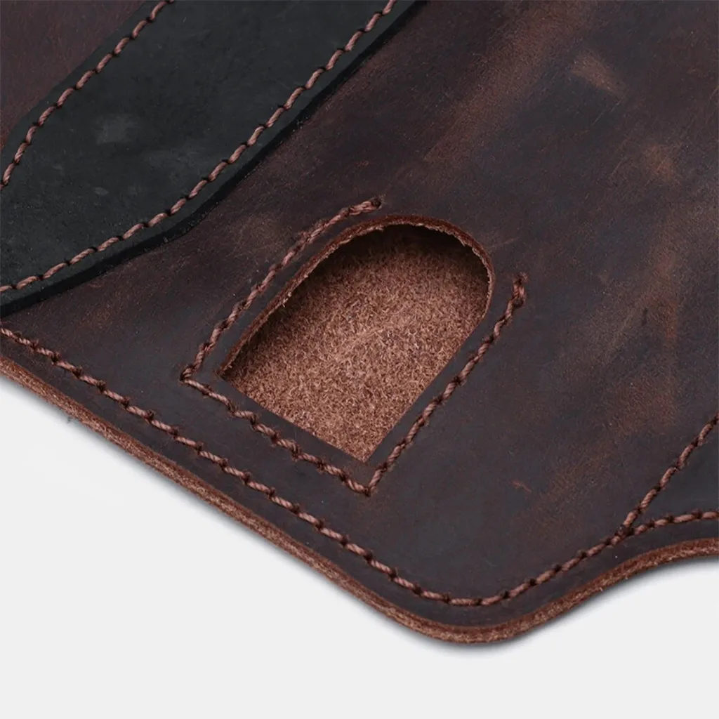 

Suitable For Iphone Mobile Phone Bag Leather Case Outdoor Tool Belt Bag For Men