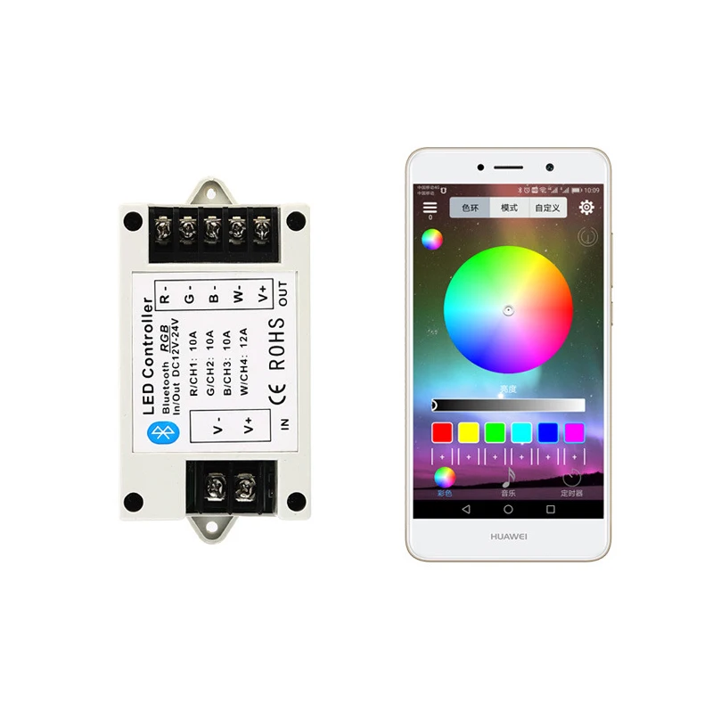 Светодиодный контроллер Bluetooth RGB RGBW с Wi-Fi для светодиодных лент 12 В 24 регулятор