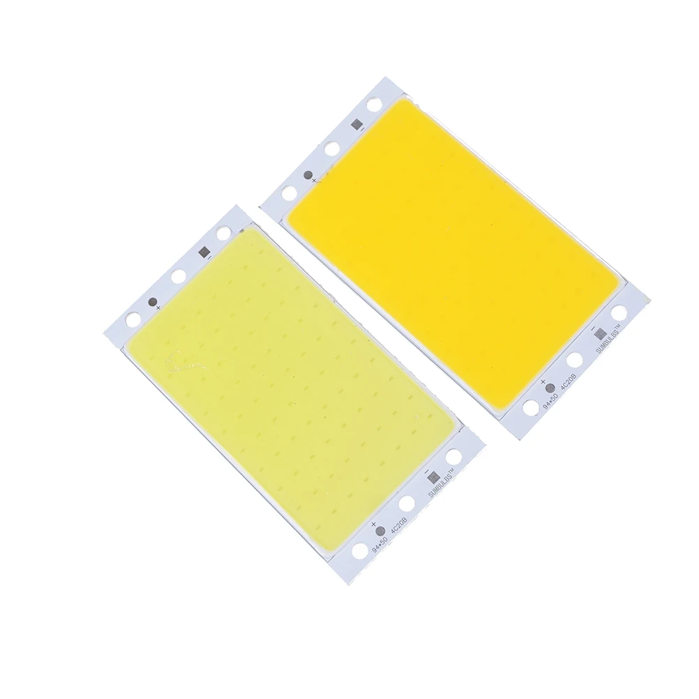

94x50mm Ultra Bright Durable 15W LED COB Strip Lamp Lights Chip On Board Warm Pure White Blue Lighting Source for DIY Bulb NEW