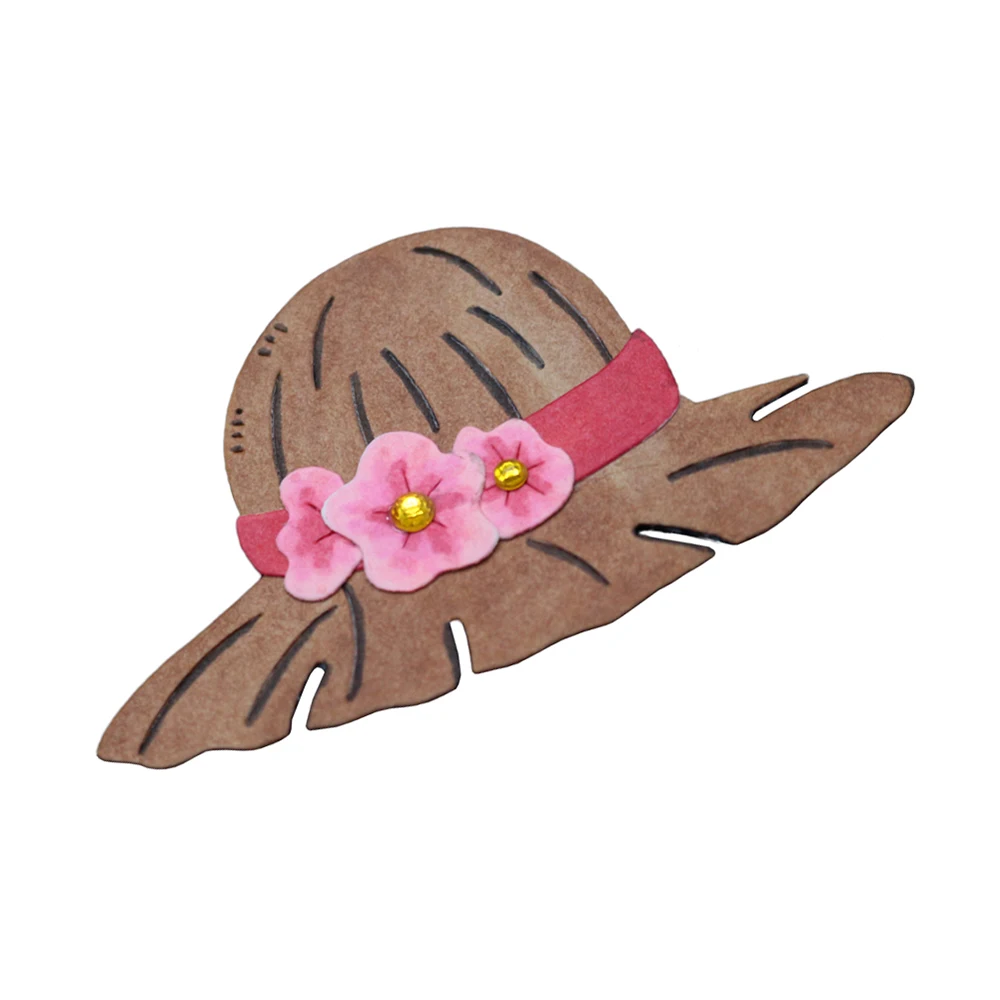 Соломенная шляпа штамповки ручной работы металла резки тиснение штампы для DIY