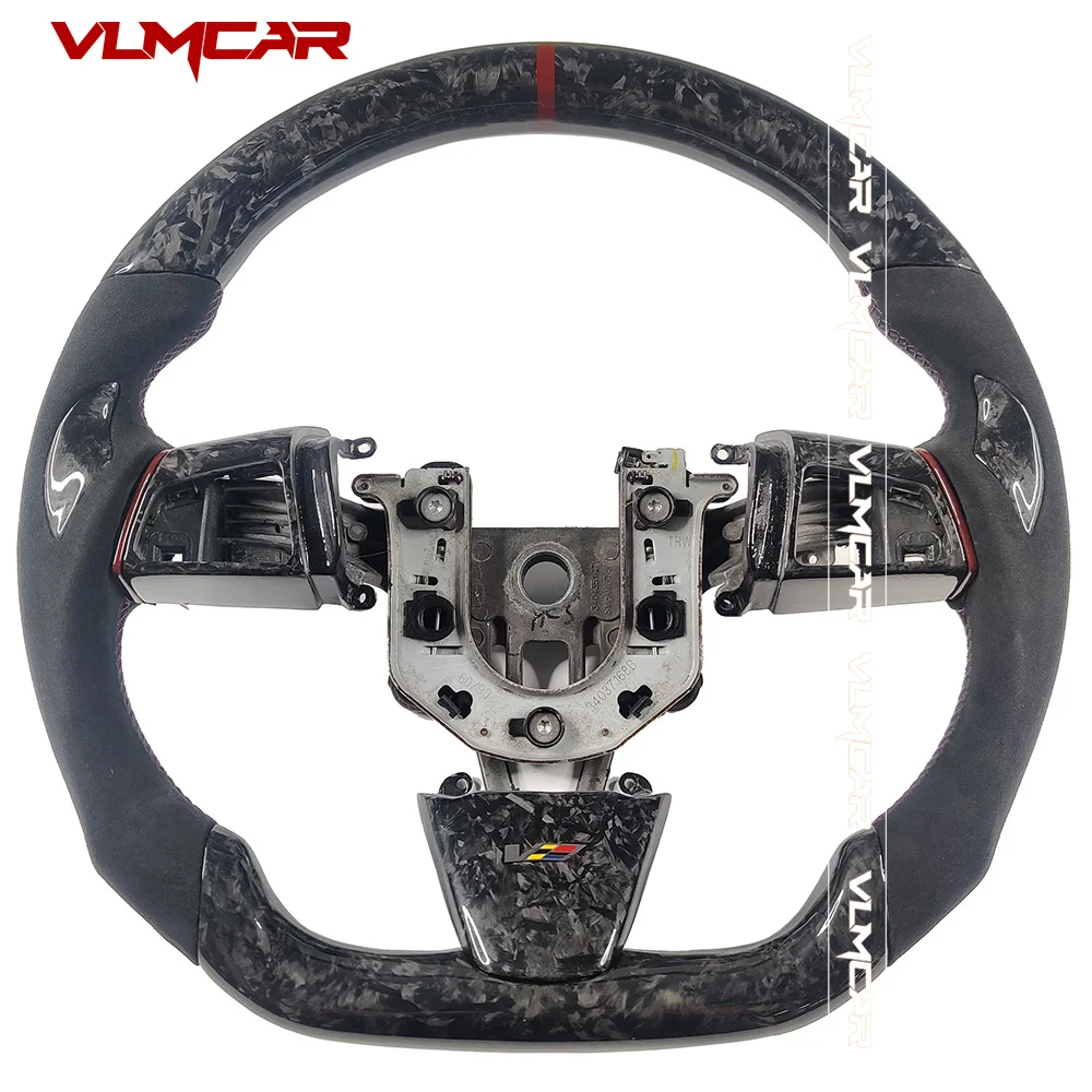 

Private Custom Gloss Forged Carbon Fiber Steering Wheel For Cadillac CTS-V