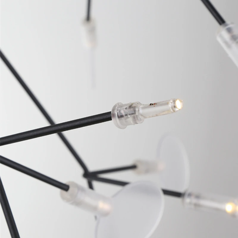 Италия арт стиль люстра с листьями освещение современный романтический декор