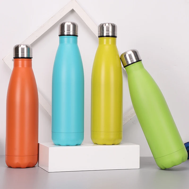 Цветная бутылка для воды из нержавеющей стали термос шейкер протеина в