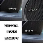 4 шт. Автомобильная звуковая декоративная 3D алюминиевая эмблема наклейка для Suzuki Свифт VITARA SX4 Стайлинг автомобиля