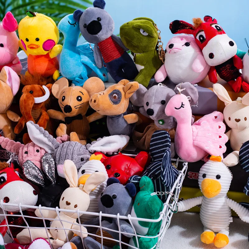 

24 kinds of Pendant Giraffe rabbit 10-22cm Schoolbag Pendant Plush Key Chain Creative Gift Pendant nightmare before christmas