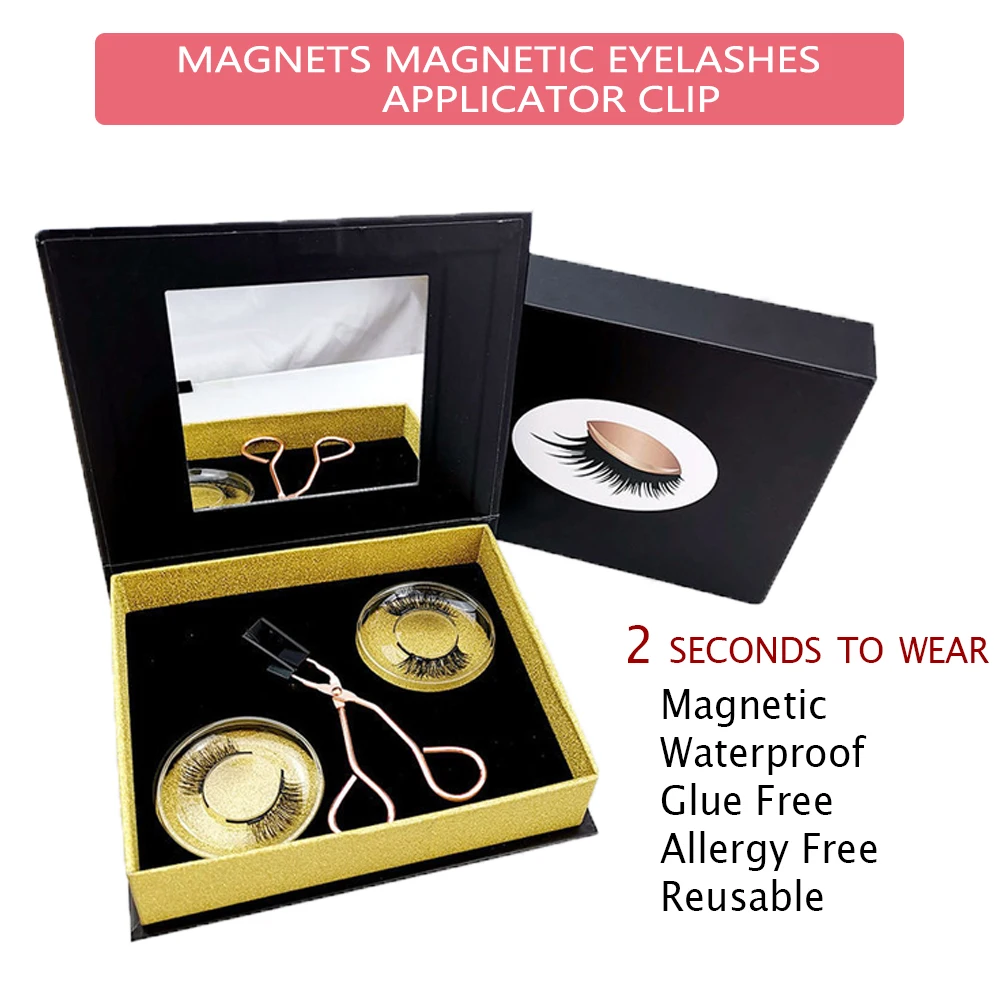 Новый дизайн 1 набор магнитный аппликатор для ресниц зажим без клея легко