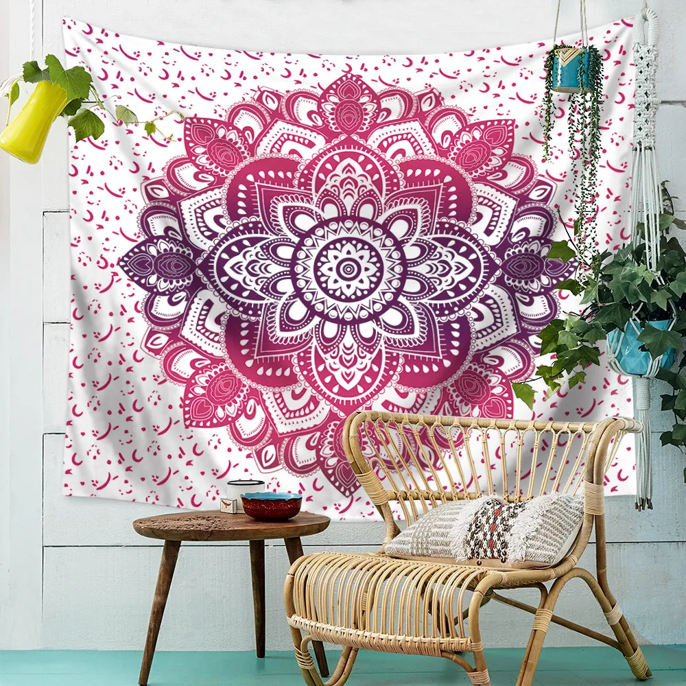 

Tapestry Wall Hanging Mandala Series Printing Beach Towel Mat Polyester Thin Blanket Yoga Mat Shawl Mat Carpet Home Cushion