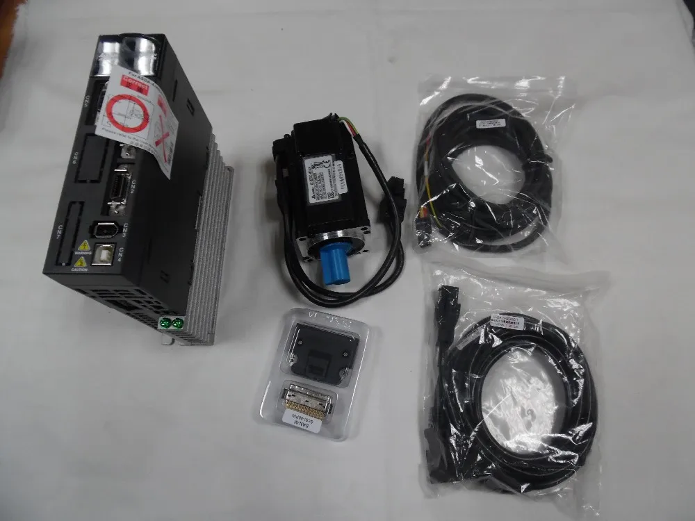 Новый Дельта A2 200W 0.2KW 220V 0.64Nm 3000 об/мин 60 мм ASD 0221 L ECMA C10602RS AC Серводвигатель для езды