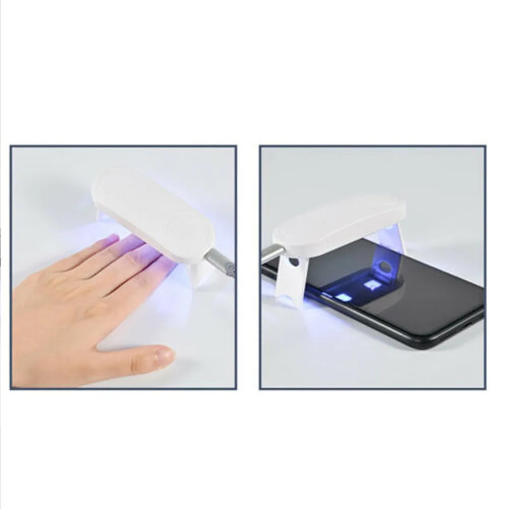 Nail Gel Varnish Dryer Art Tools UV LED Nails Portable 6W Machine 3 Lamp Micro USB Cable Home | Лампы и освещение