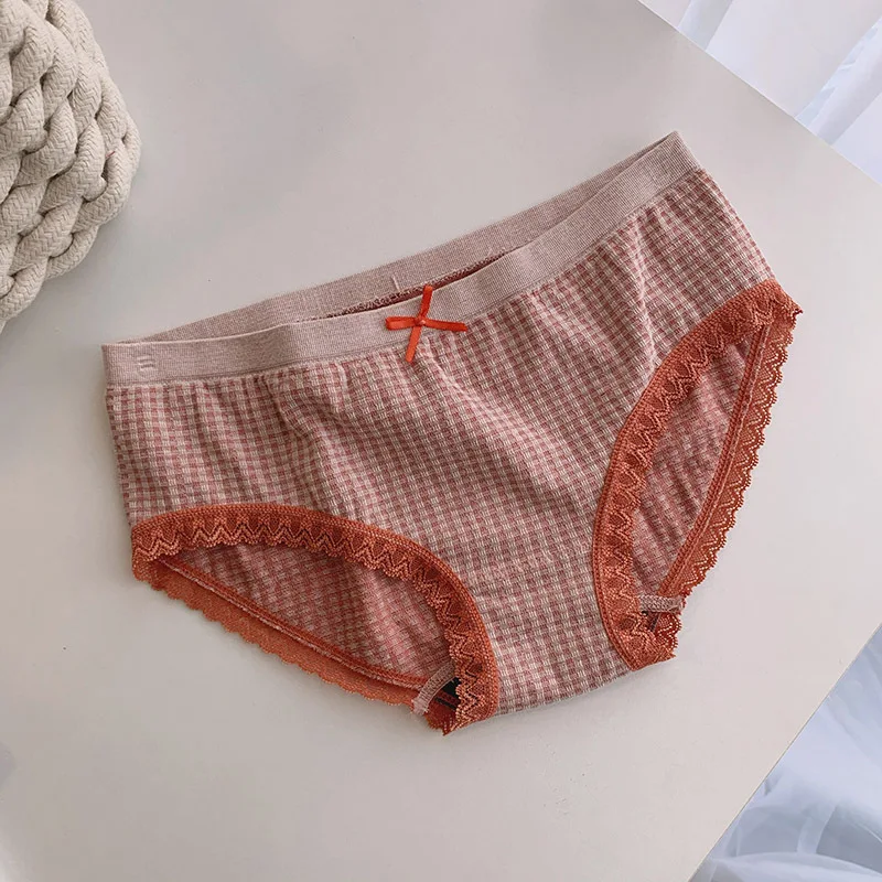 

3Pcs Cute loli Soft Cotton Seamless Mid-waist Underwear Graphene Antibacterial Modal Breathable Girl Women Panties lingerie