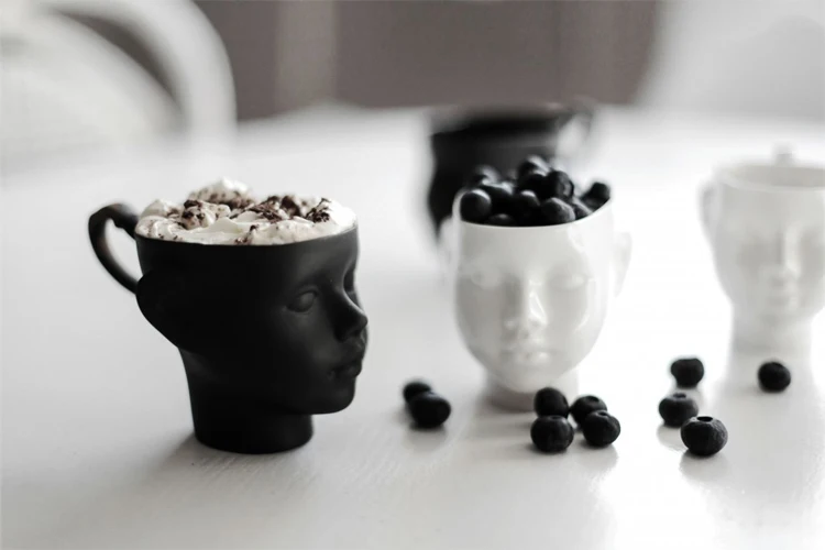 200 мл керамическая кружка для питья лица укладки изысканная на заказ золотая