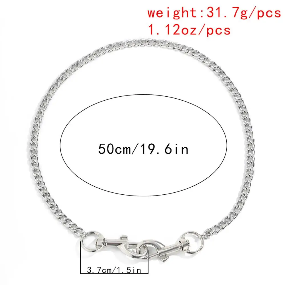 

Lacteo Dark Gothic Double Button Iron Ring Choker Necklace Jewelry for Women and Men Hip Hip Thin Chain Fashion Necklace Gifts