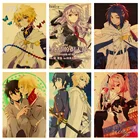 Плакаты из аниме сераф конца, ретро постер на холсте, художественная живопись, домашний декор, фотографии для детской комнаты, Настенный декор, плакат