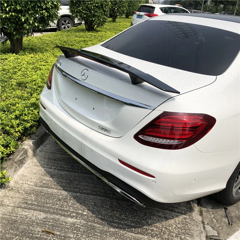 Для W213 спойлер 2006 2018 Mercedes Benz E CLASS TF E200 E260 E63 Спойлер ABS Материал заднего крыла