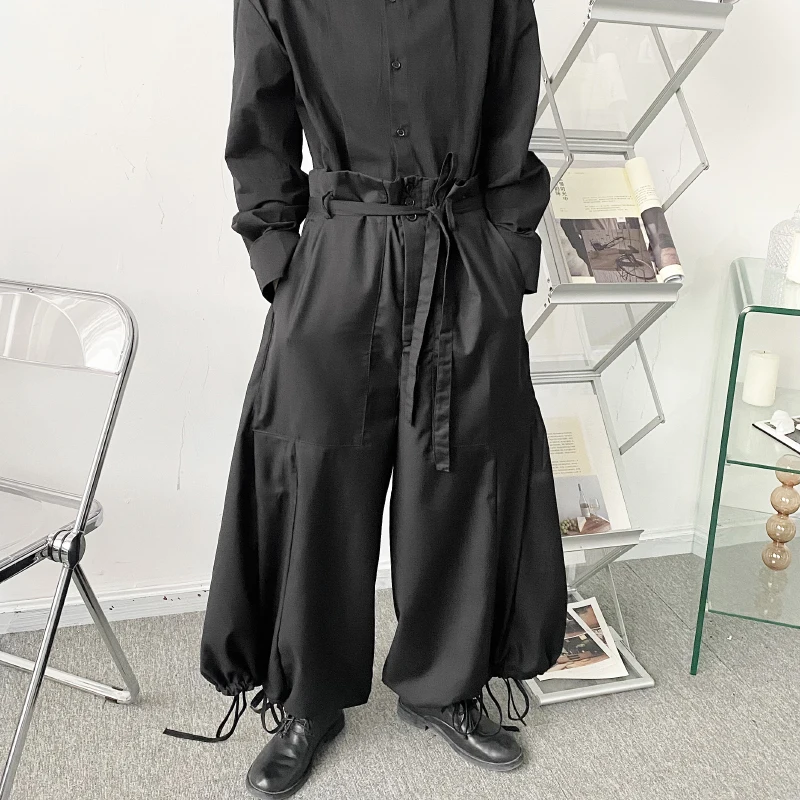 

Men Pants Casual Cotton Plaid Men's Clothing Spring Summer Women Pants Straight Loose Trouses Japan Style Vintage Male Pants